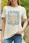 Simply Love Simply Love T-shirt en coton graphique BE THE SUNSHINE pleine taille
