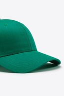 Casquette de baseball unie en coton ajustable