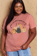 Simply Love Taille réelle PUIS VOUS RESTER DE BONNE ESPRIT T-shirt en coton graphique