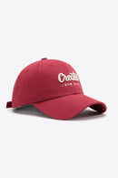 CREATE NEW LIFE Casquette de baseball ajustable en coton