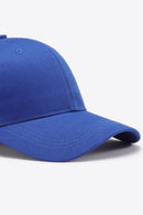 Casquette de baseball unie en coton ajustable
