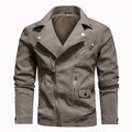 MANTORS Men's Faux Leather Bomber Jacket