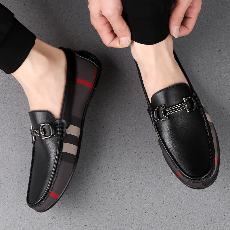 Men's Designer Genuine Leather Slip-on Moccasin Loafers