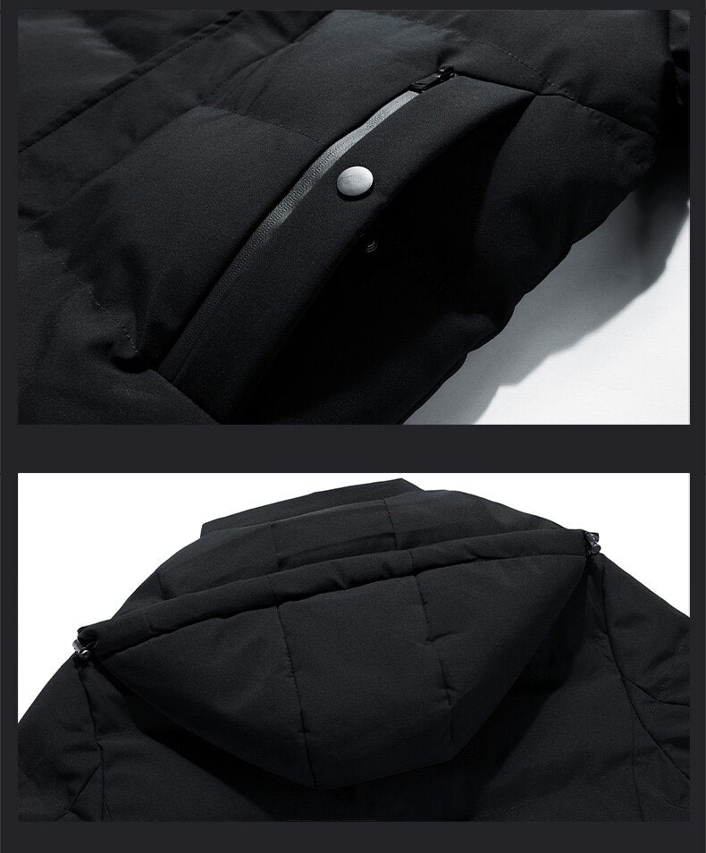 MANTORS Men's Thick Parkas Hooded Jacket