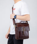 BULLCAPTAIN Bandolera Business de piel para hombre