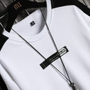 OEIN - Camiseta de manga larga con cuello redondo para hombre