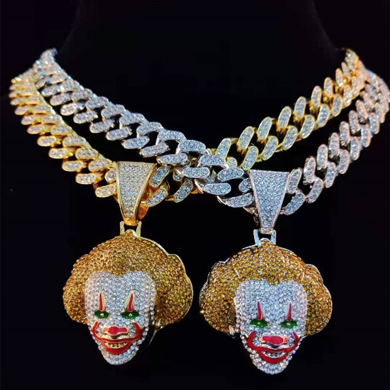 Clown Pendant Unisex Necklace