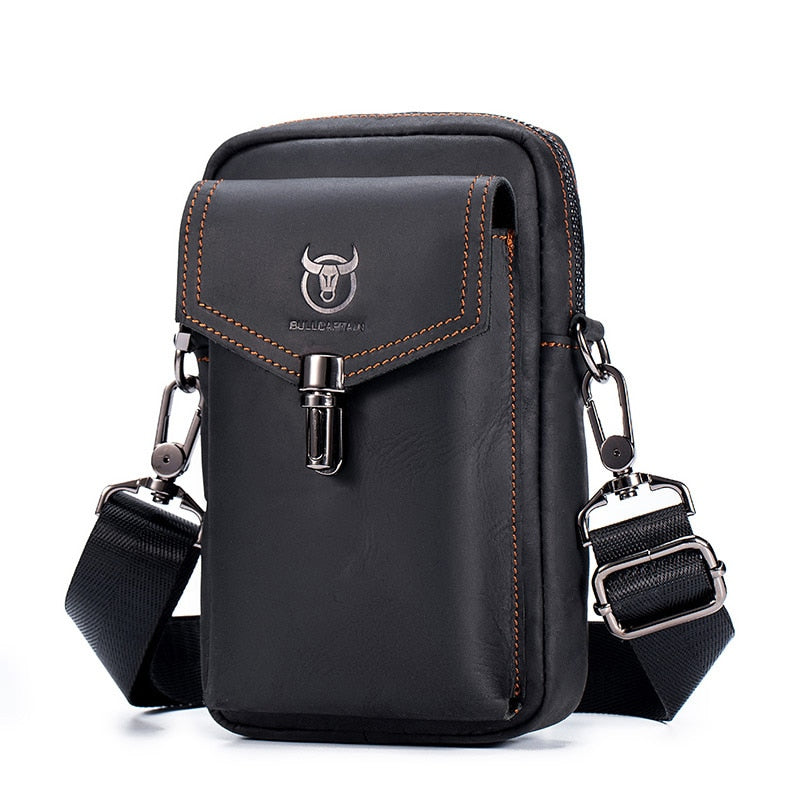 BULLCAPTAIN Leather Multifunctional Phone Bag