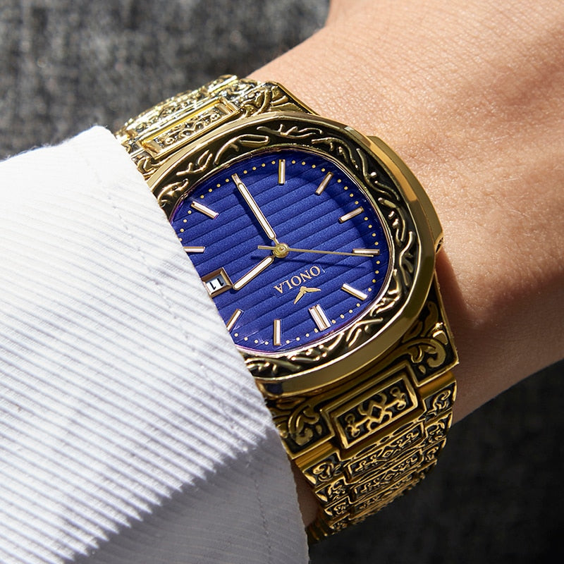 ONOLA Men's Fashion Luxury Retro Watch