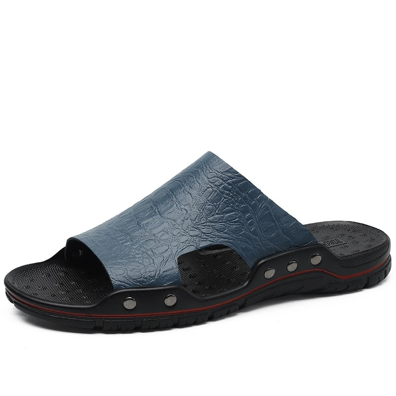 Men's Summer Casual Faux Leather Sandals