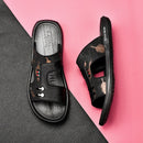 SSX Men's Summer Flat Casual Leather Sandals