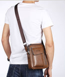 Bolso de hombro multifunción de cuero PU para hombre WEIXIER