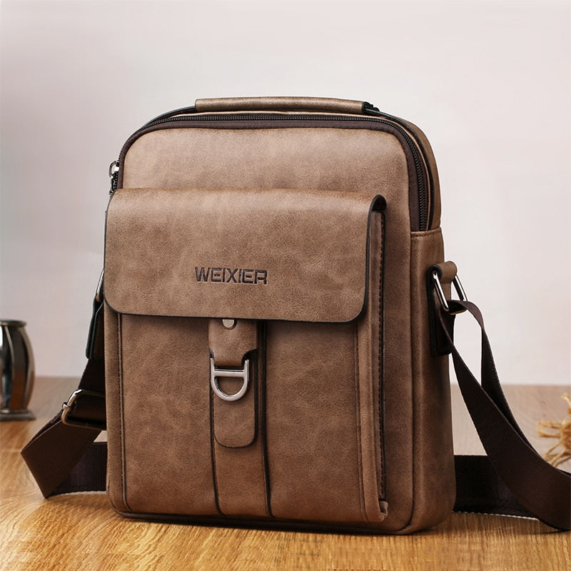 WEIXER Men's Luxury Vintage Messenger Bag