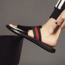 Sandalias de playa para exteriores de cuero genuino para hombres