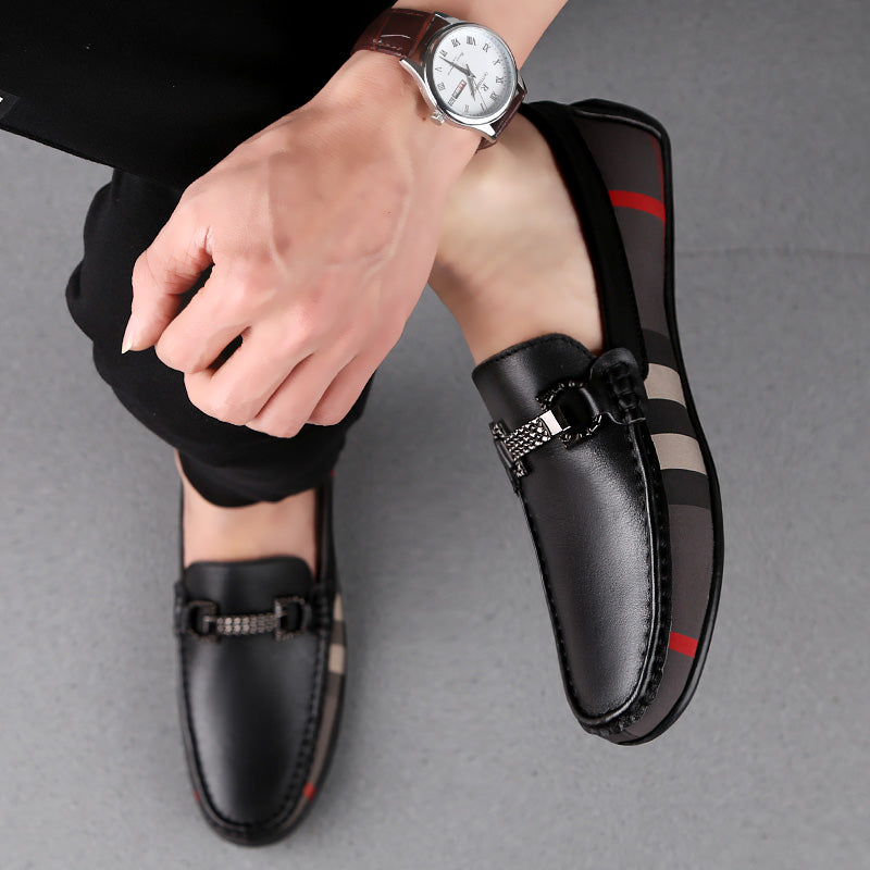 Men's Designer Genuine Leather Slip-on Moccasin Loafers
