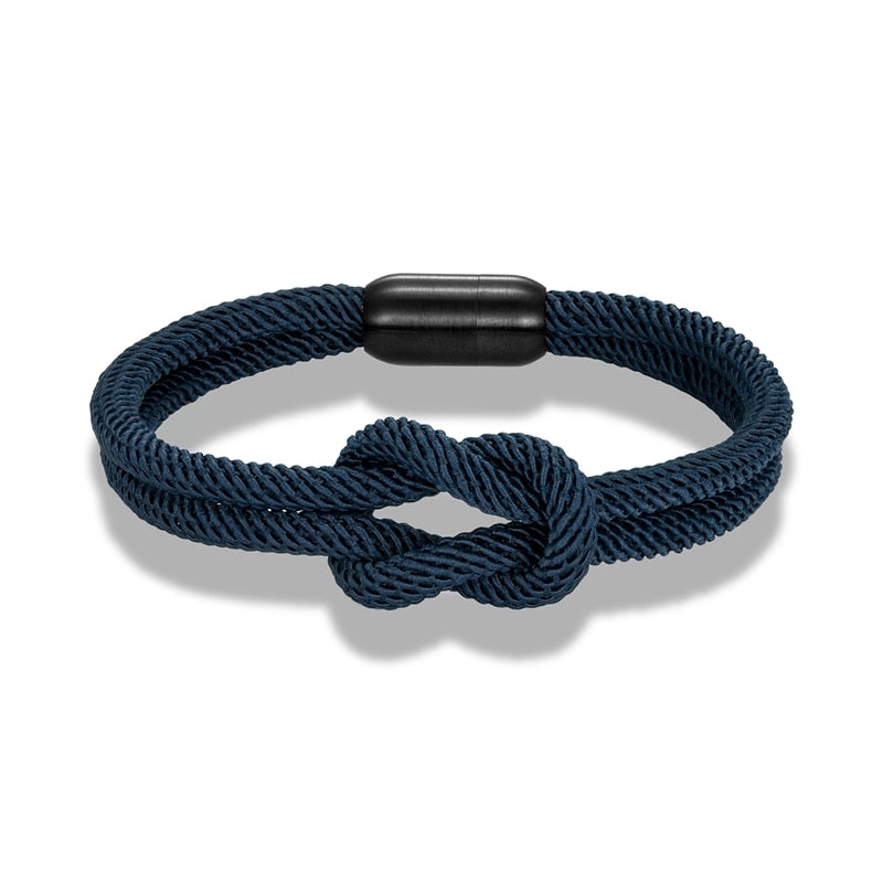 MK Men's Double-layered Knotted Bracelet