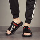 Sandalias de playa para exteriores de cuero genuino para hombres