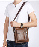 Bolso de hombro multifunción de cuero PU para hombre WEIXIER