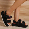 Women's Platform Plush Furry Sandals