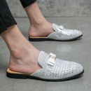 Men's Bling Details Backless Loafers