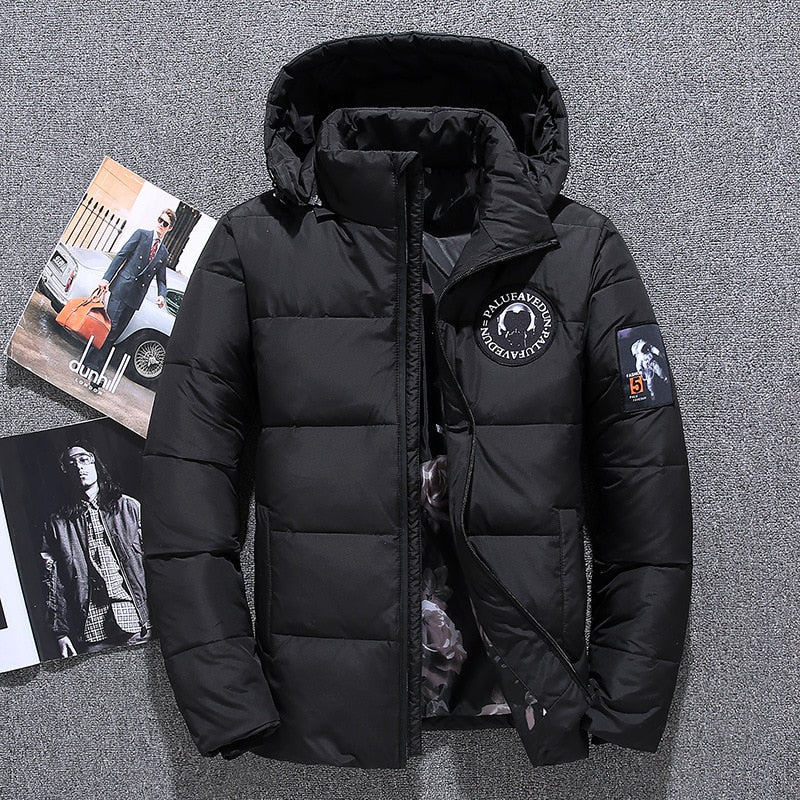 DES Men's Hooded Winter Puffer Jacket