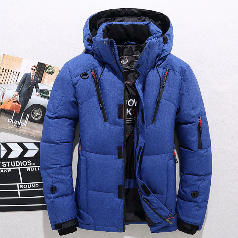 DES Men's Winter Hooded Thick Puffer Jacket
