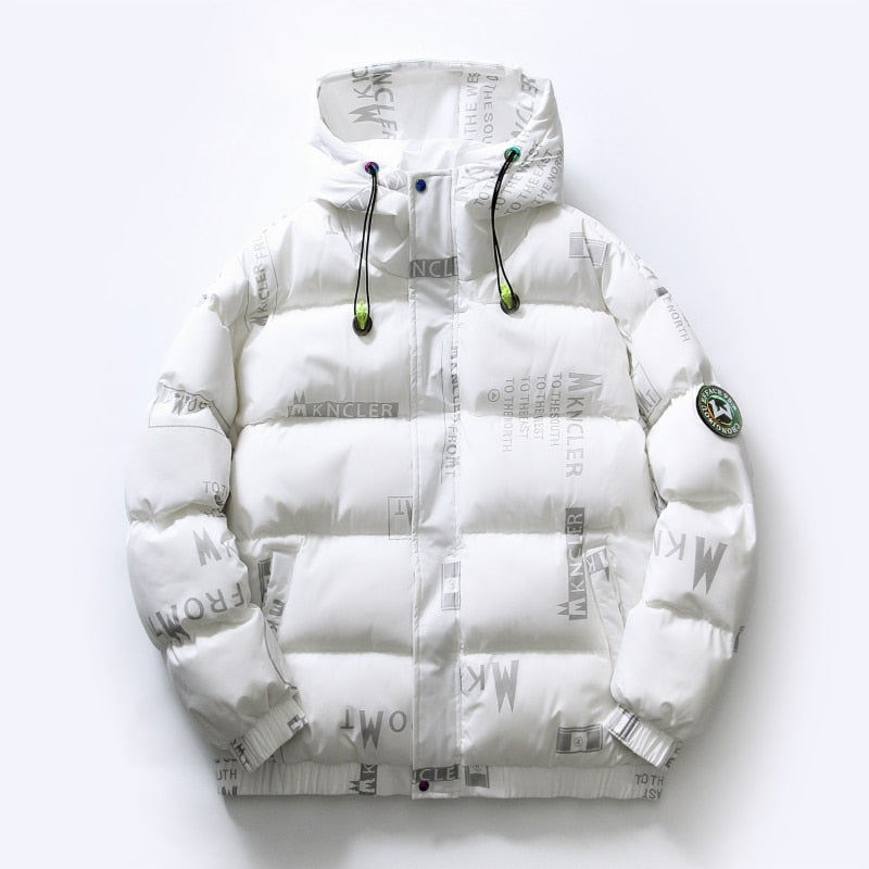 Men's Cotton-Padded Waterproof Puffer Jacket
