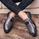 Mocassins à enfiler en faux cuir pour hommes 