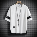 Men's Loose Fit Double Colored Casual T-Shirts