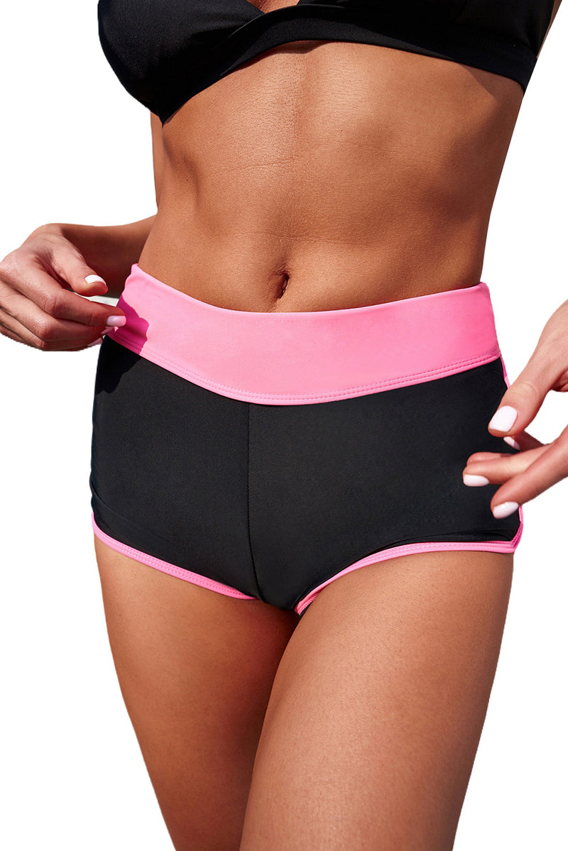 Full Size Two-Tone Contrast Swim Bottoms