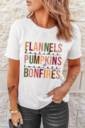 FLANELLES CITROUILLES BONFIRES Tee-shirt graphique