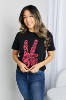 mineB T-shirt tunique graphique pleine taille