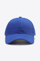 Casquette de baseball unie en coton ajustable