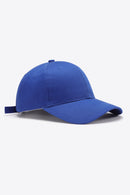 Casquette de baseball unie en coton ajustable