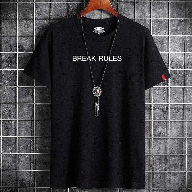 "BREAK RULES" Men's Graphic T-Shirt - AM APPAREL