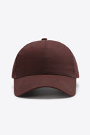 Casquette de baseball unie en coton ajustable
