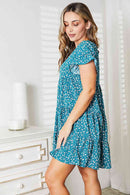 Robe à volants et manches courtes Double Take