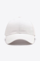 Casquette de baseball unie en coton ajustable