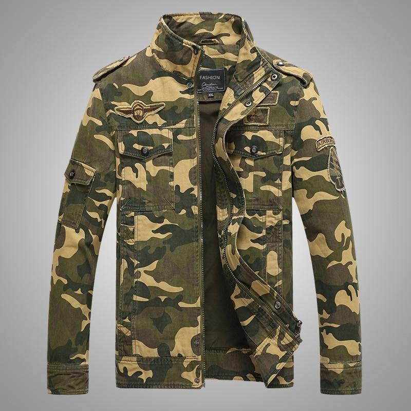 Camouflage Autumn Men's Bomber Jackets - AM APPAREL