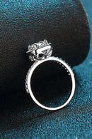 Bague Moissanite carrée