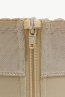 Body galbant sous la poitrine zippé pleine taille