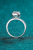 Bague Moissanite carrée