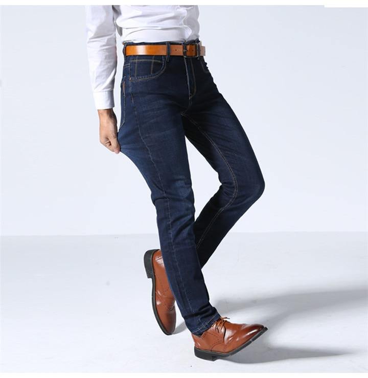 Classic Style Men's Casual Stretchy Jeans - AM APPAREL