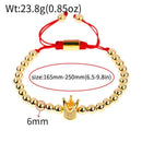 CQ Men's Luxury Copper Beads Crown Bracelet - AM APPAREL