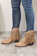 Legend Bottines western cowboy à franges pour femme