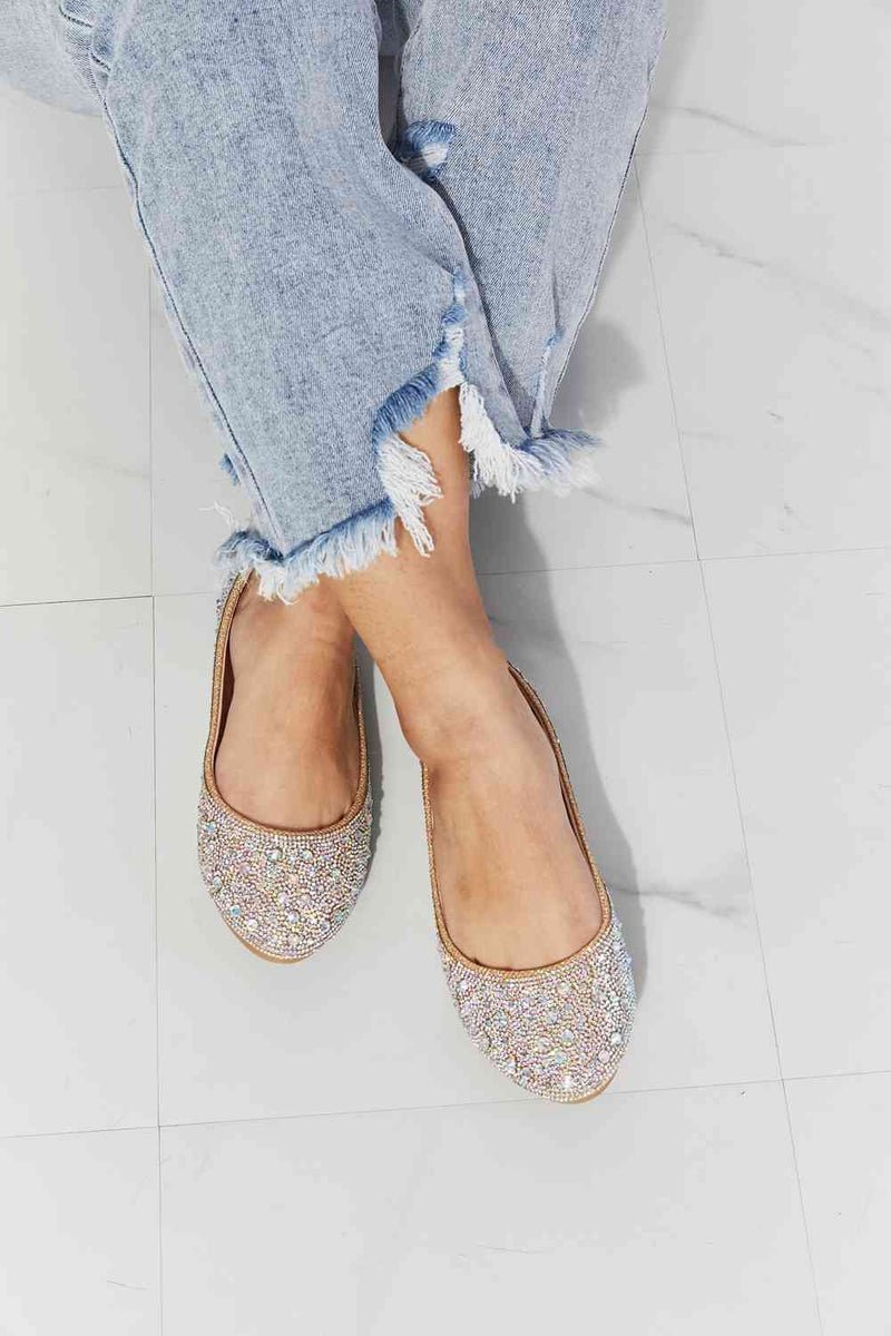 Forever Link Sparkle In Your Step Ballerines plates à strass