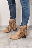 Legend Bottines western cowboy à franges pour femme