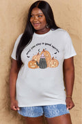 Simply Love Taille réelle PUIS VOUS RESTER DE BONNE ESPRIT T-shirt en coton graphique