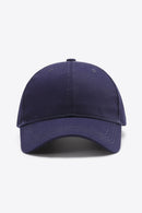 Casquette de baseball unie en coton ajustable