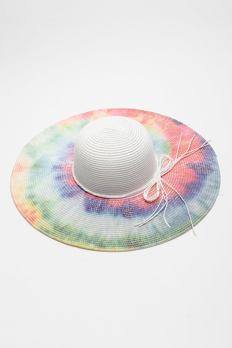 Sombrero para el sol con detalle de lazo teñido anudado de Justin Taylor